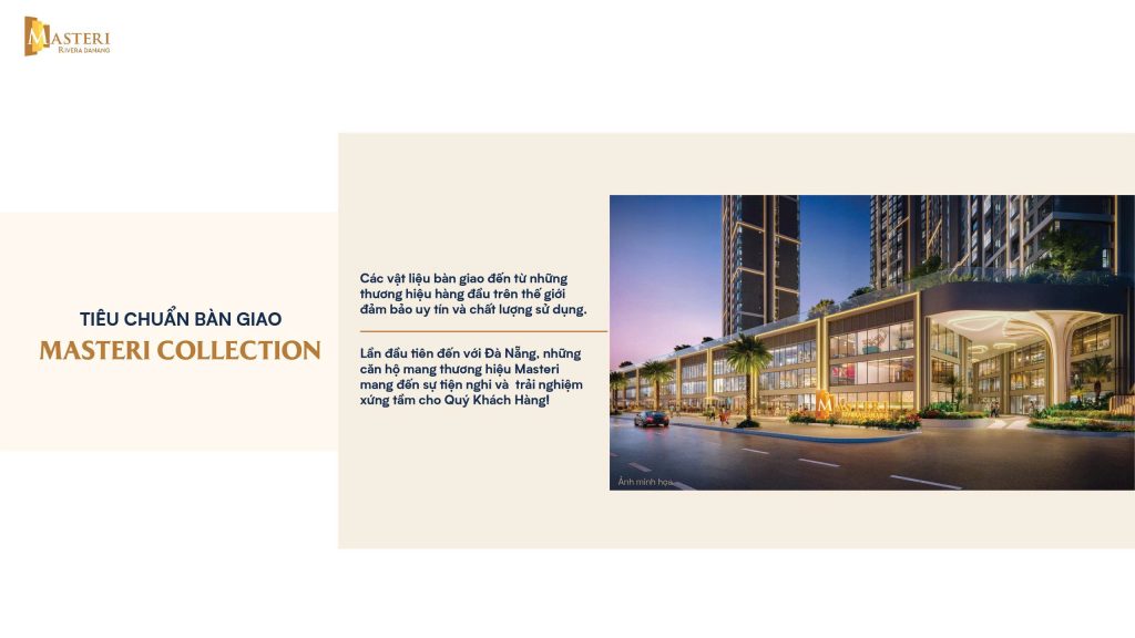 Tiêu chuẩn bàn giao Masteri Rivera Danang theo chuẩn Masteri Collection
