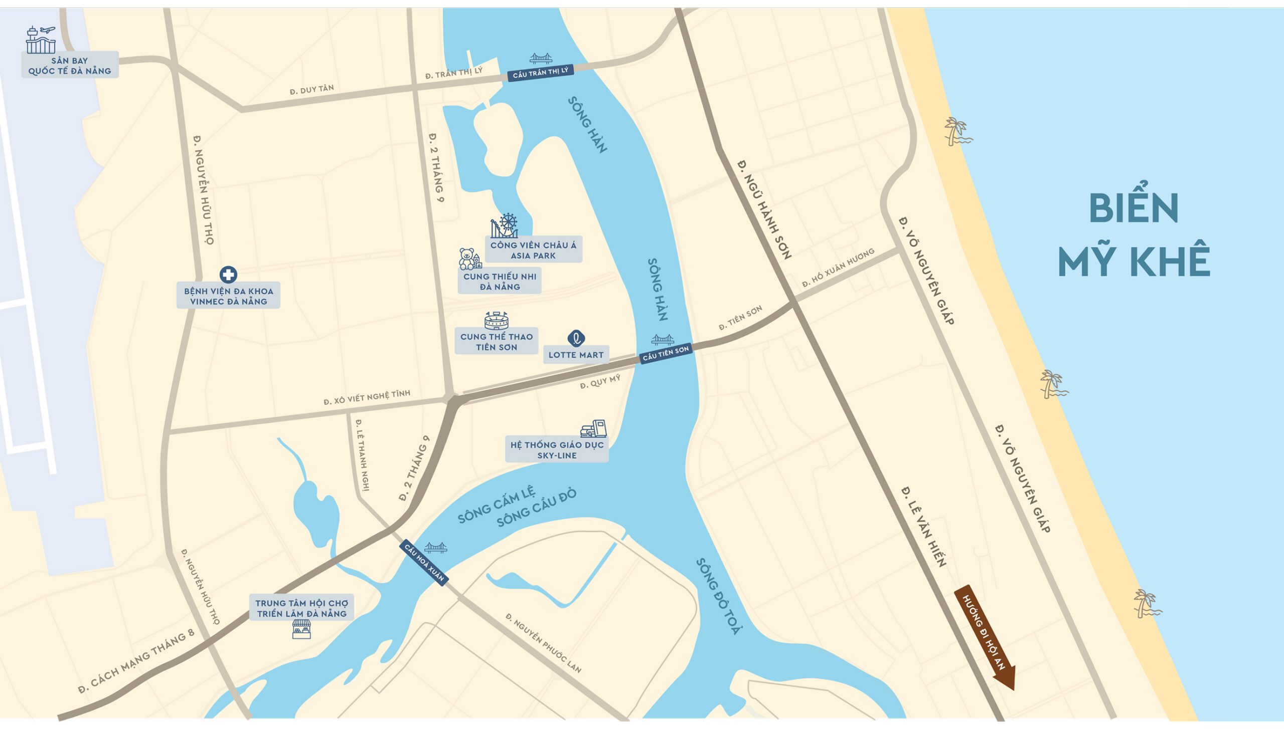 Vị trí dự án masteri rivera danang