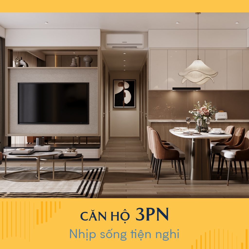 Căn hộ 3 phòng ngủ