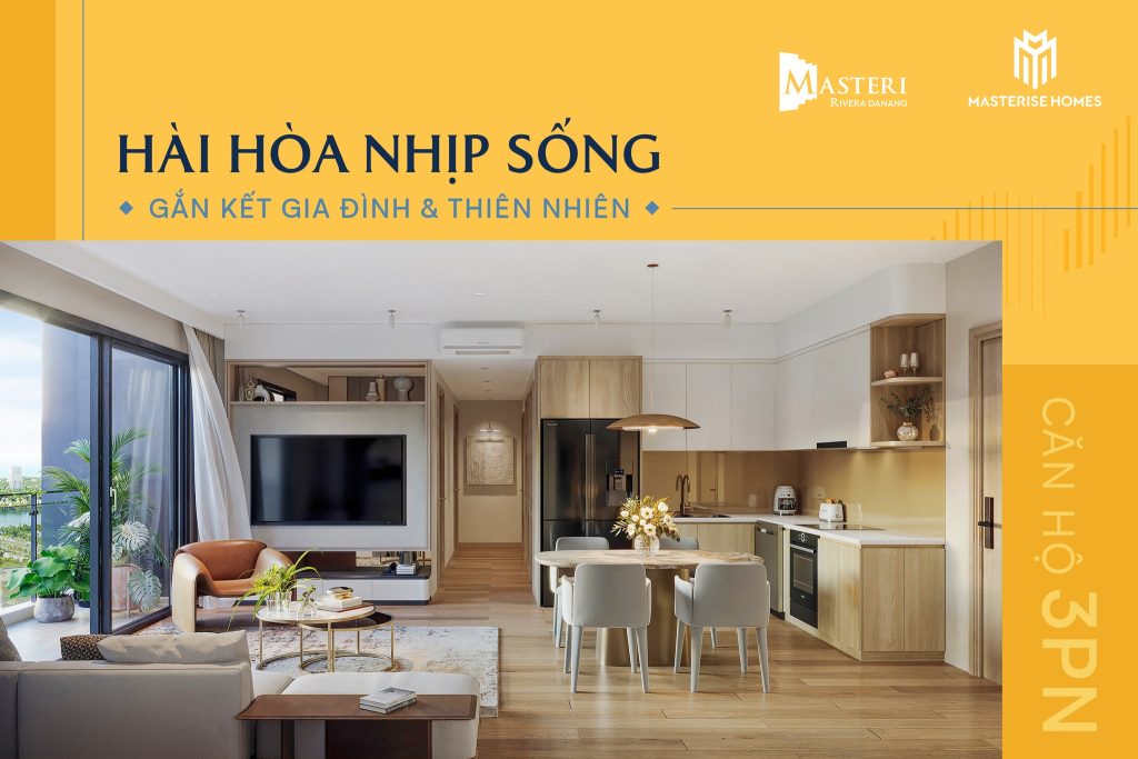 Căn hộ 3PN Masteri Rivera Danang 